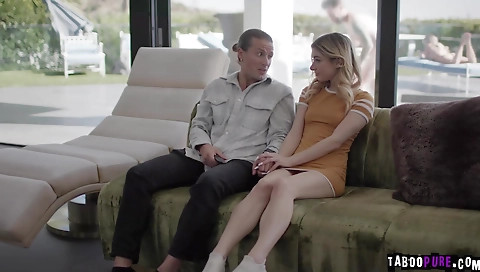 Chick with a blondeai escape of cock