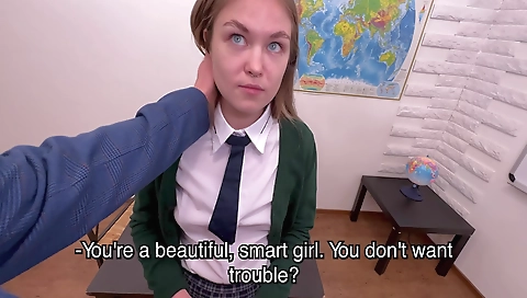 She's first time with a big cock cropt