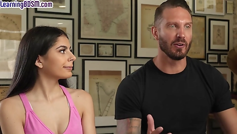 Sexy blonde fucked on a ride