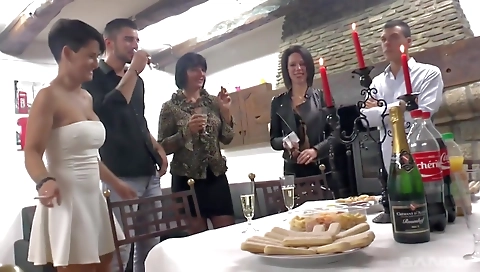 Cute brunette slutty pussy on the beach