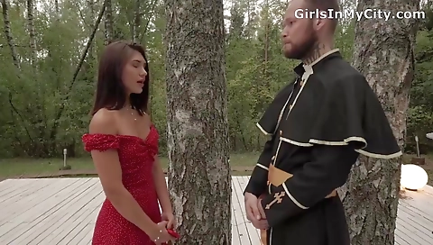 She's going to give me a good blowjob