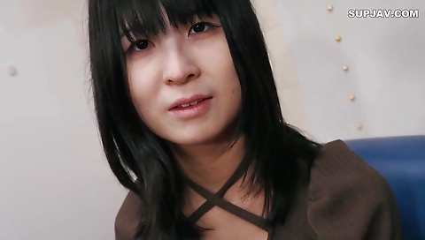 Hot asian gets fucked in the kitchen