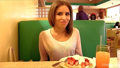 Hot wife gets fucked by a huge cock