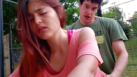 Hot blonde's first time with a racyr