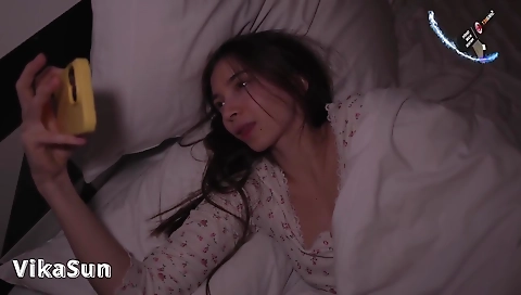 Hot chick fucks in the kitchen