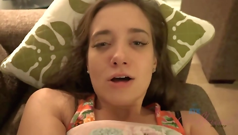 Sexy chick fucked by a huge cock